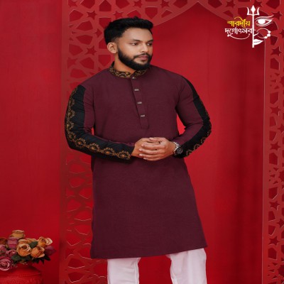 Sleeve Contrast-Embroidery-Panjabi-3