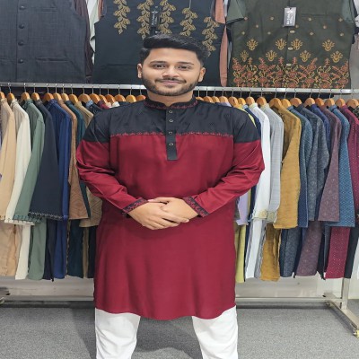 Embroidery Panjabi premium-1