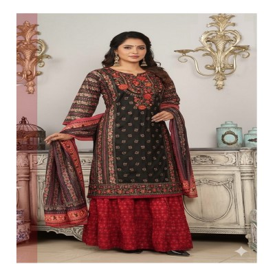 Embroidery Three Piece-8