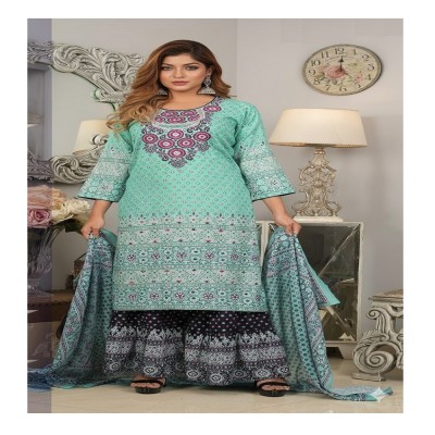 Embroidery Three Piece-4