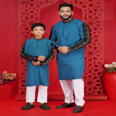 Sleeve Contrast Panjabi-1