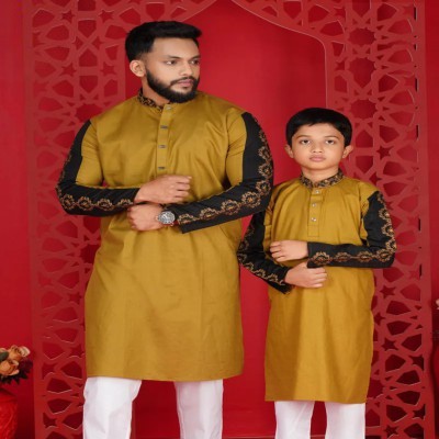 Sleeve Contrast Panjabi-3