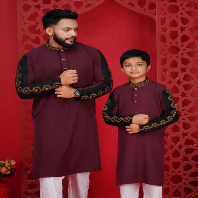 Sleeve Contrast Panjabi-4