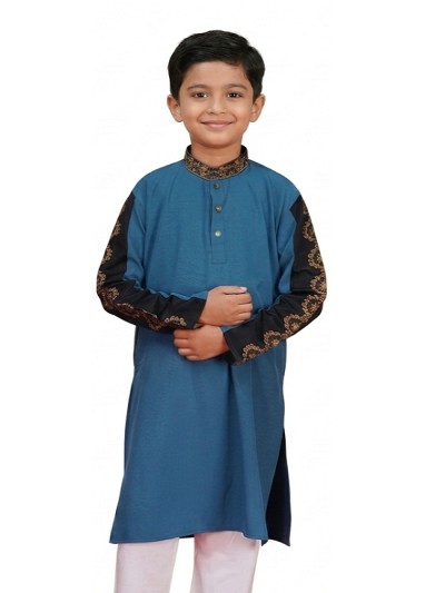 Kids Sleeve Contrast Panjabi -2