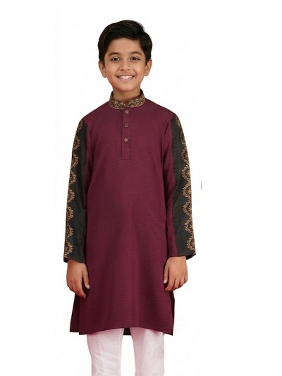 Kids Sleeve Contrast Panjabi -3